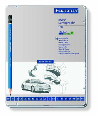 Staedtler Mars lumograph drawing pencil 19 piece set (4007817108734)