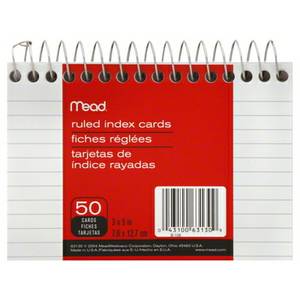 Index Cards 3"x5"