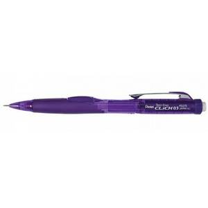 Twist-Erase Click Mechanical Pencil - 0.5 mm Lead Size - Violet, Transparent Barrel