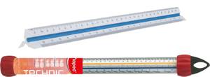 Md-240011 Ruler Scale Triangular Orng