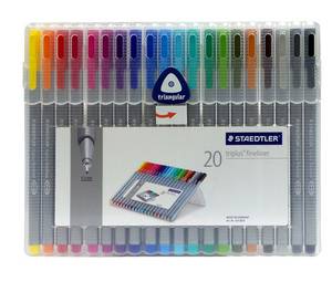 Triplus Fineliner Pens 0.3mm,Metal Clad Tip