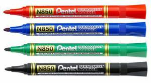 Pe-N850-A Permanent Marker Black Bullet Tip