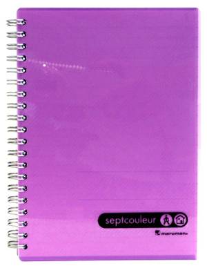 Sept Couleur Notebook B6 80 Sheet Light Purple