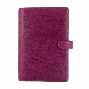 FiloFax Finsbury, Personal Grained Leather, 025305, Raspberry