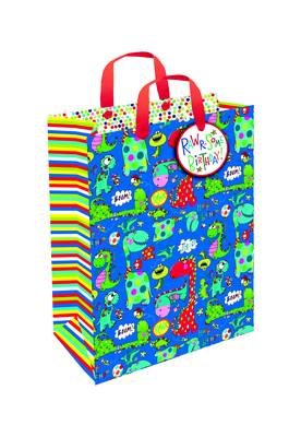 Rachel Ellen Medium Portrait Gift Bag - Dinosaur