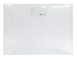 Document Bag F/S White with Card & Button