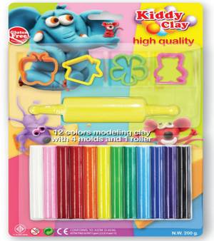 Kc-Std-250-12 Modelling Clay 250Gm Set=12Col