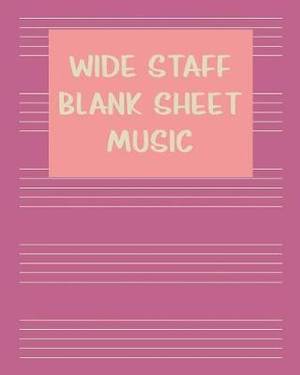 wide staff blank sheet music extra big manuscript paper notebook for kids in purple big staff paper