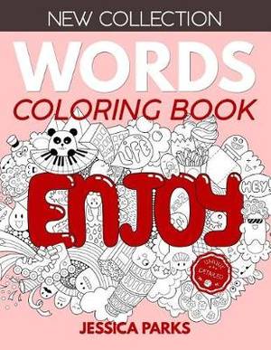words coloring book stress relieving motivational word designs for anger release adult relaxation and meditation word desing
