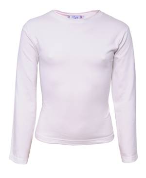 Long Sleeve Round Neck Cotton Blouse