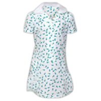 Teal Printed Dress