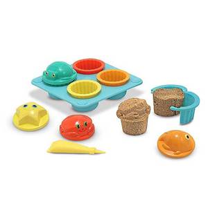 Melissa and Doug Seaside Sidekicks Sand Cupcake Set