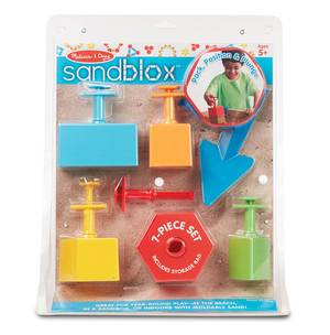 Melissa and Doug Sandblox - 7-Piece Sand Shaping Set