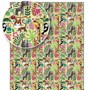 Rachel Ellen Gift Wrap - Jungle Animals