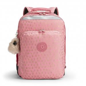 Kipling College Up Large Laptop Backpack - Pink Gold Drop