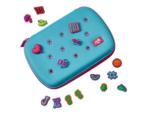 Tinc Buds Hardtop Pencil Case - Blue (Pink Zip)