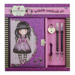 Santoro Gorjuss Lockable Notebook Set - Sugar And Spice