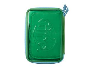 Tinc Transparent Hardtop Pencil Case - Green/Blue