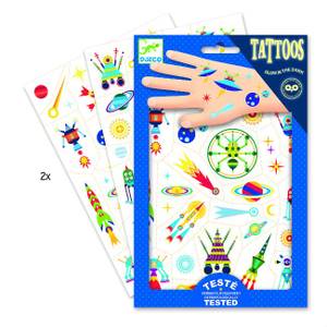 Djeco Space Oddity Temporary Tattoos