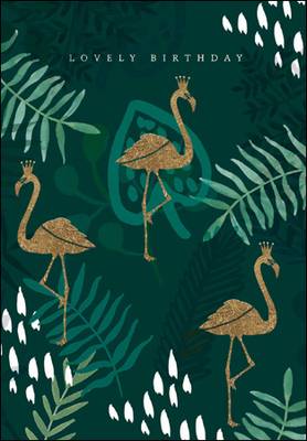 Woodmansterne Lovely Birthday Flamingo Card (430947)