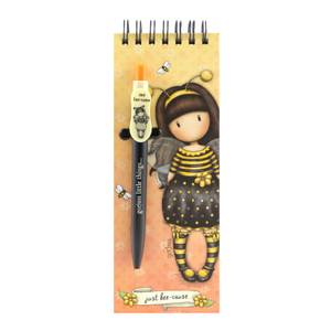 Santoro Gorjuss Jotter Pad With Pen - Bee-Loved