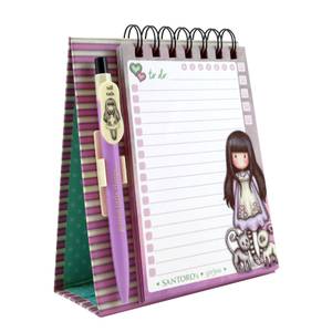 Santoro Gorjuss Standing Memo Pad With Pen - Tall Tails