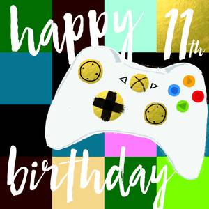 Hammond & Gower 11th Birthday Card - Gaming (BLU082)