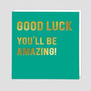 Redback Cards Good Luck You'll Be Amazing Card (CLN129)