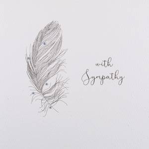 Five Dollar Shake With Sympathy Card - Feather (GSM2)