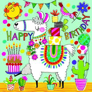 Rachel Ellen Jigsaw Card - Llama (JIG65)