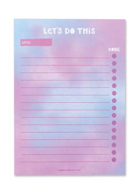 Raspberry Blossom Let's Do This List Pad (PDR02)