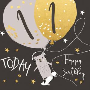 Hammond & Gower 11th Birthday Card (PIA672)