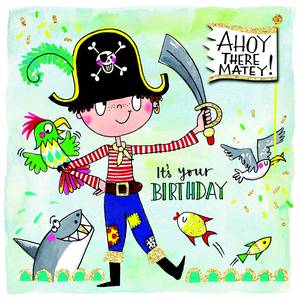 Rachel Ellen Pirate Birthday Card (SCRIB14)