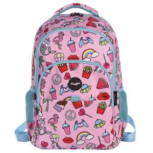 Fringoo Multi Compartment Backpack - Doodle Pink