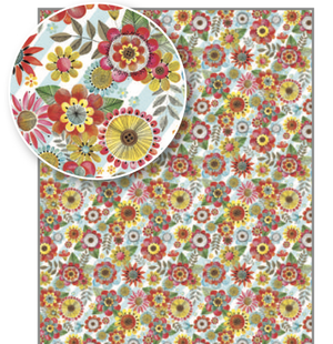 Rachel Ellen Flat Wrap - Flowers (WP113)