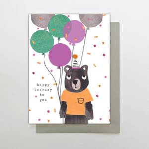 Stop the Clock Happy Bearday to You Card - Bear (TP04)