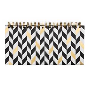 GO Stationery Monochrome Weekly Planner - Herringbone