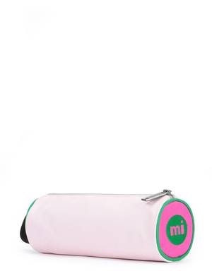 Mi-Pac Colour Block Pencil Case - Blush/ Leaf Green