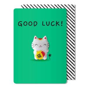 Pango Good Luck Cat Magnet Card SO35