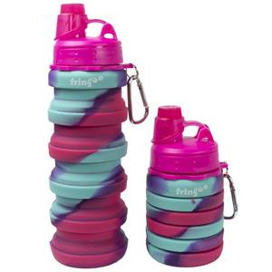 Fringoo Silicone Bottle - Pink/Blue