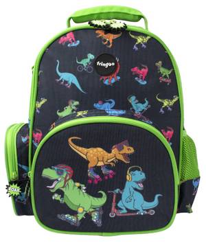 Fringoo Toddler Backpack - Dinosaurs Skaters
