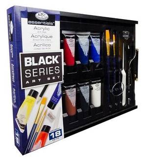 Royal & Langnickel Black Series Acrylic Set (RSET-ART4107) - 18 pieces