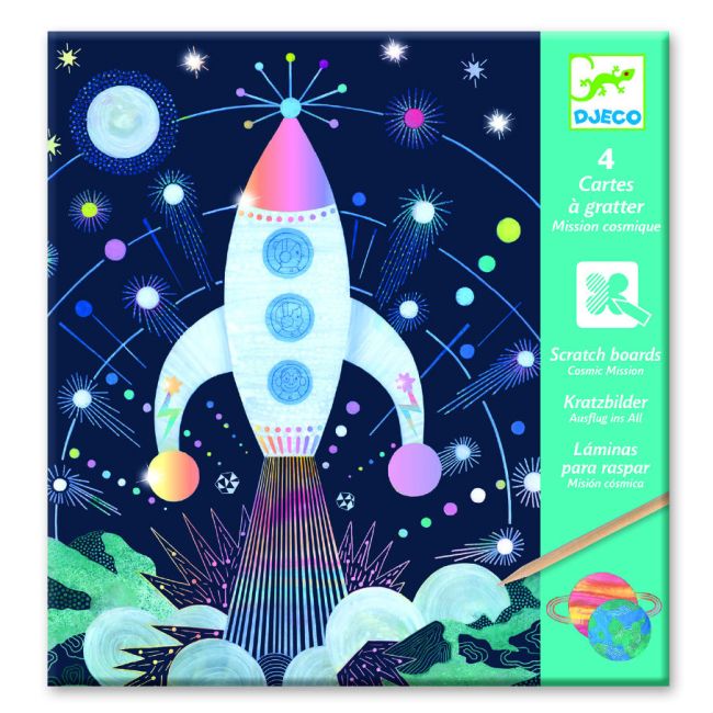 Djeco Scratch Cards Cartes /à Gratter, Douces nuits Sweet Nights